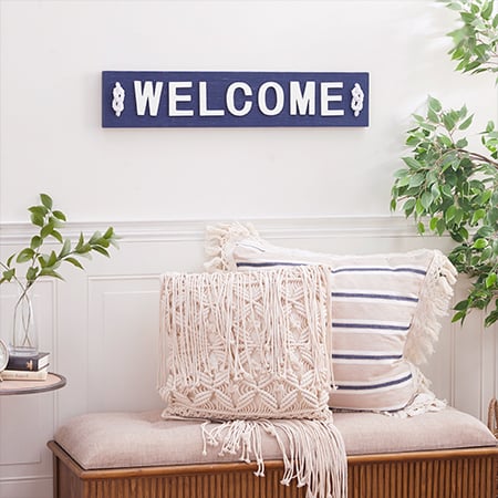 Wooden Nautical Welcome Sign General UMA