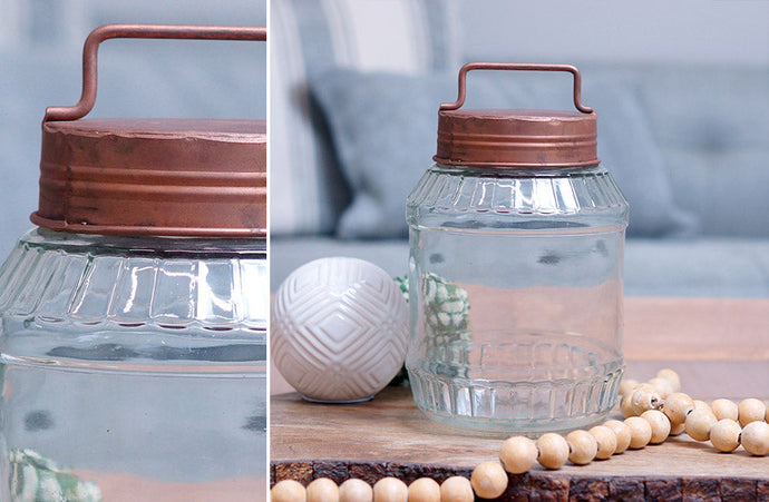 Glass Jar with Copper Lid General THF