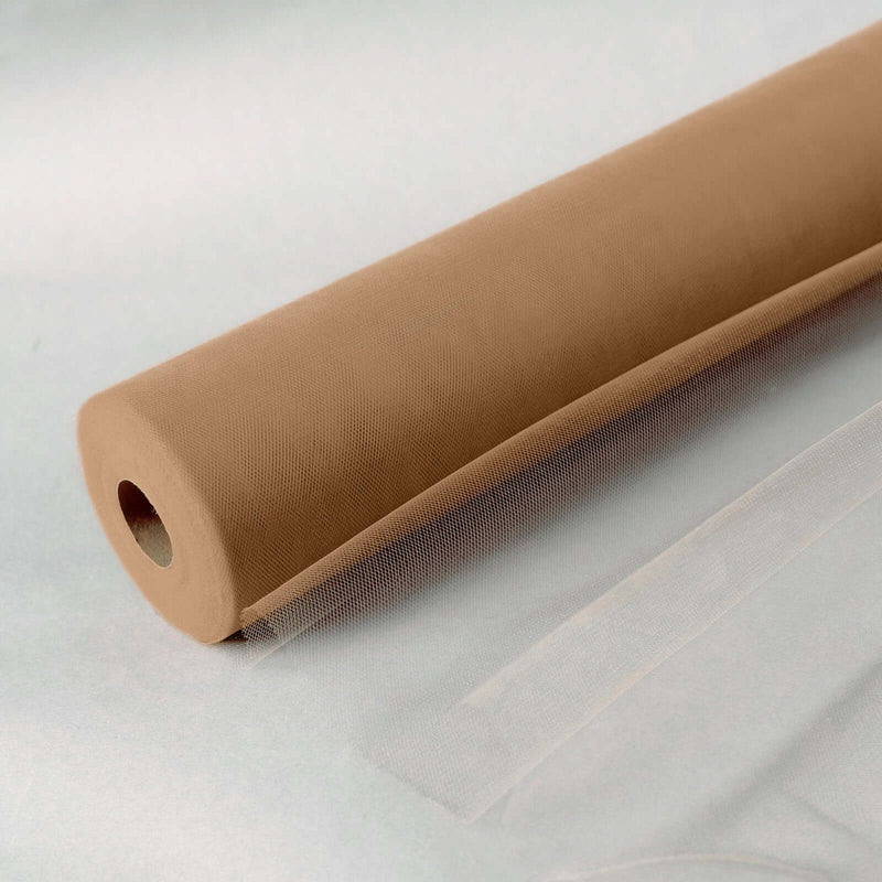 18"x100 Yards Natural Tulle Fabric Bolt, Sheer Fabric Spool Roll For Crafts Tulle PROstorez Default Title