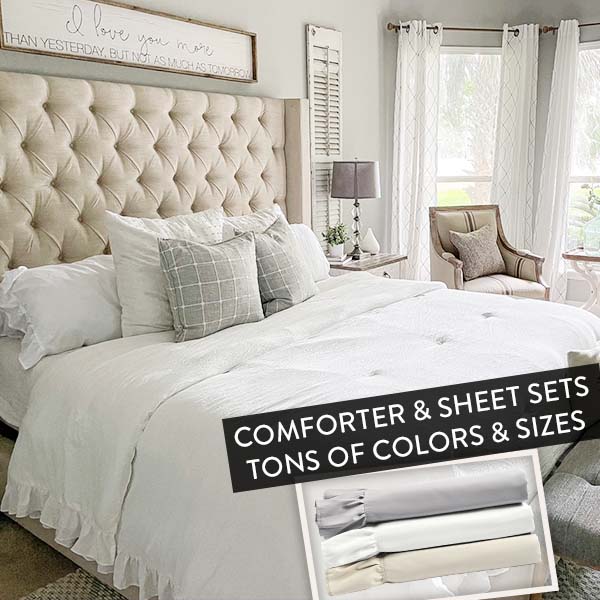 Ruffle Sheet or Comforter Set, Pick Your Color and Size General Decor Steals