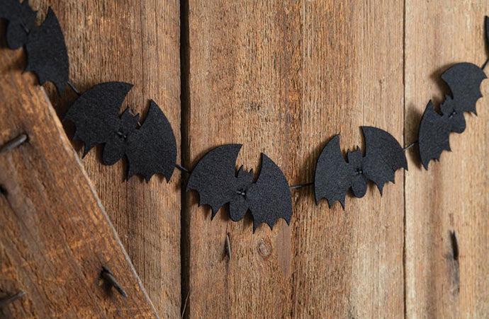 72 Inch Long Black Bat Garland General CT