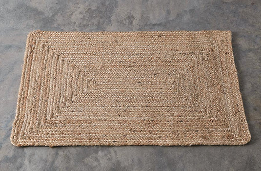 Madrid Braided Jute Accent Rug Accessory CT