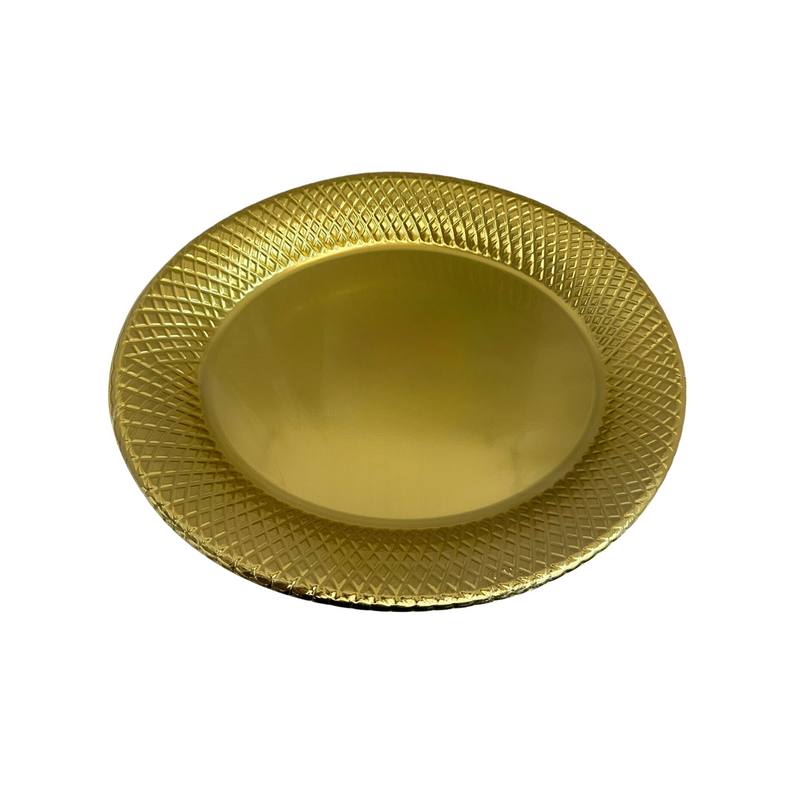 Load image into Gallery viewer, Gold Oval Serving Plastic Tray, 17.75 X 12.75 Tray King Zak
