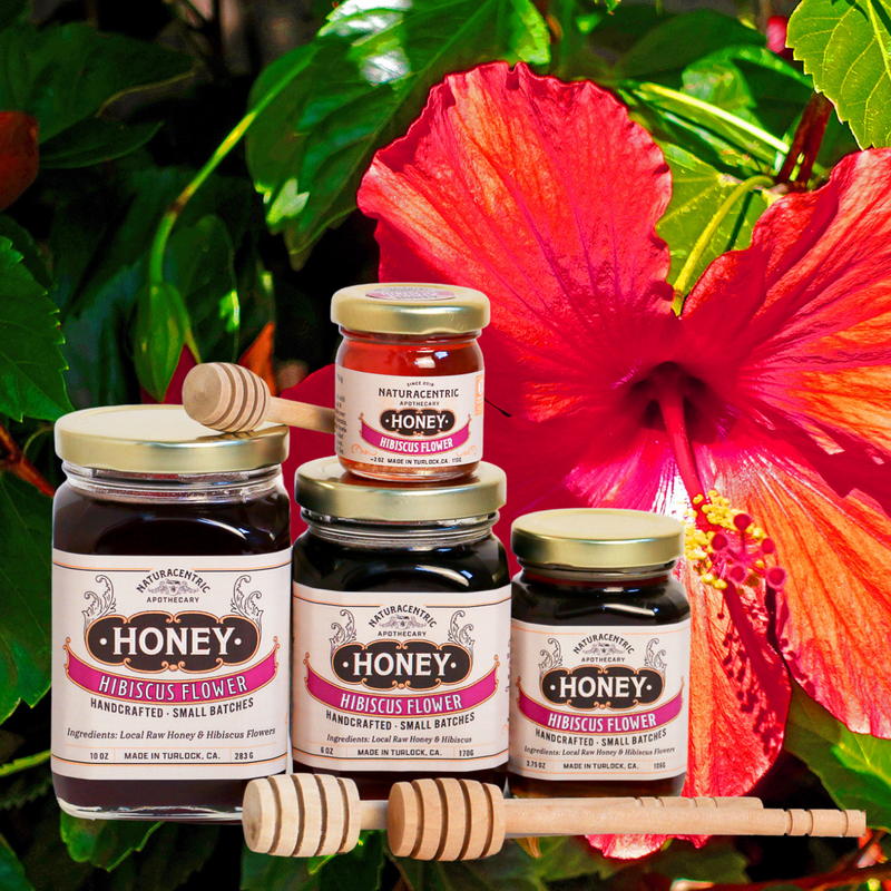 Load image into Gallery viewer, Hibiscus Infused Honey Gift Naturacentric
