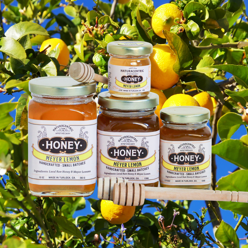 Load image into Gallery viewer, Meyer Lemon Infused Honey Gift Naturacentric
