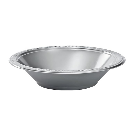 Hanna K. Signature Plastic Bowl Silver 12 oz Bowls Hanna K