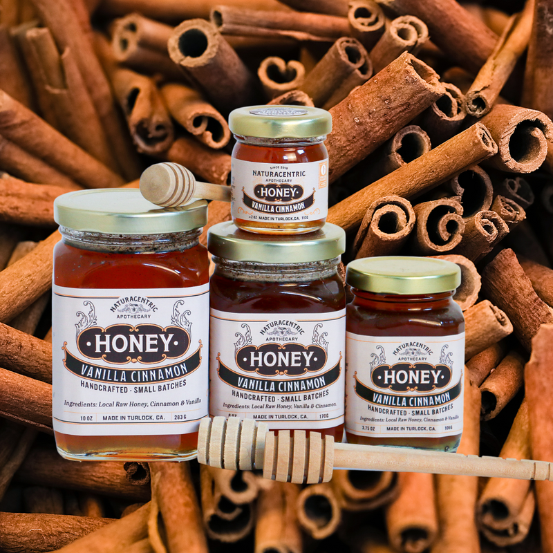 Load image into Gallery viewer, Vanilla Cinnamon Infused Honey Gift Naturacentric
