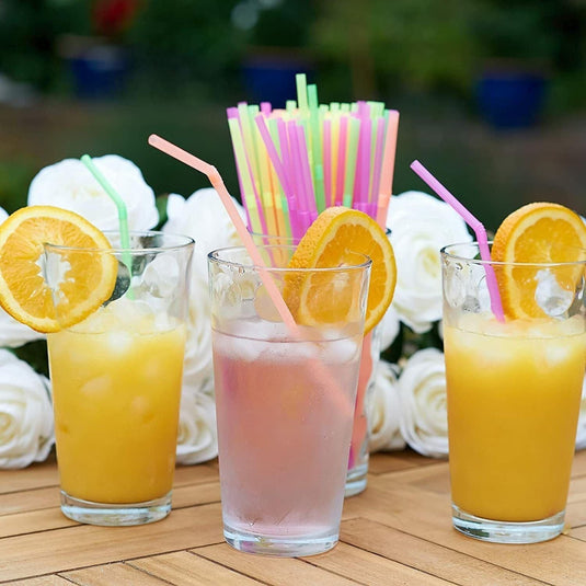 *WHOLESALE* 7.75" Multi-Color Individually Wrapped Beverage Straws | 4800 ct/case Tops & Straw VeZee