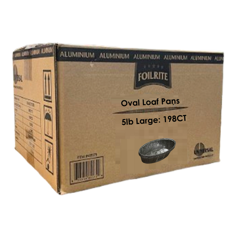 Load image into Gallery viewer, *WHOLESALE*Disposable Aluminum 5lb Medium Oval Loaf Pans: Ideal for Baking: 198CT VeZee
