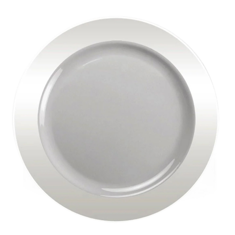 Load image into Gallery viewer, *WHOLESALE* Magnificence Heavy weight 10.25&quot; Plastic Dinner Plate Value pack Clear: 240CT Disposable Plates Lillian Tablesettings
