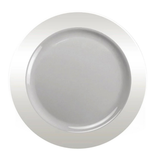 BULK Magnificence Heavy weight 10.25" Plastic Dinner Plate Value pack Clear Disposable Plates Lillian Tablesettings