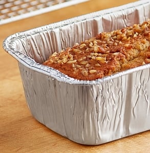 Load image into Gallery viewer, Disposable Aluminum 2lb Rectangular Loaf Pans: Ideal for Baking Disposable VeZee
