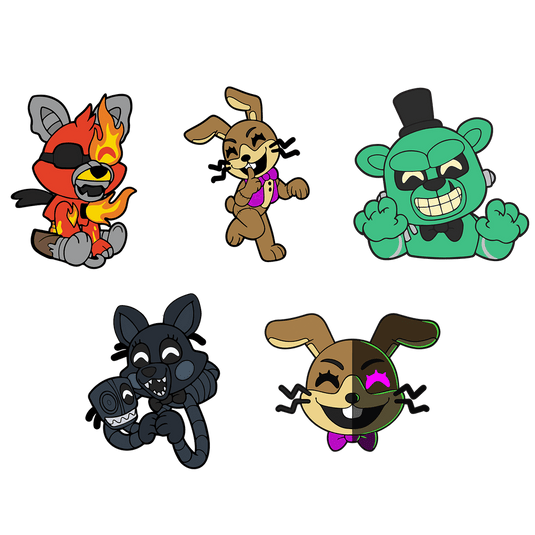 Help Wanted Pin Set FNAF Youtooz Collectibles