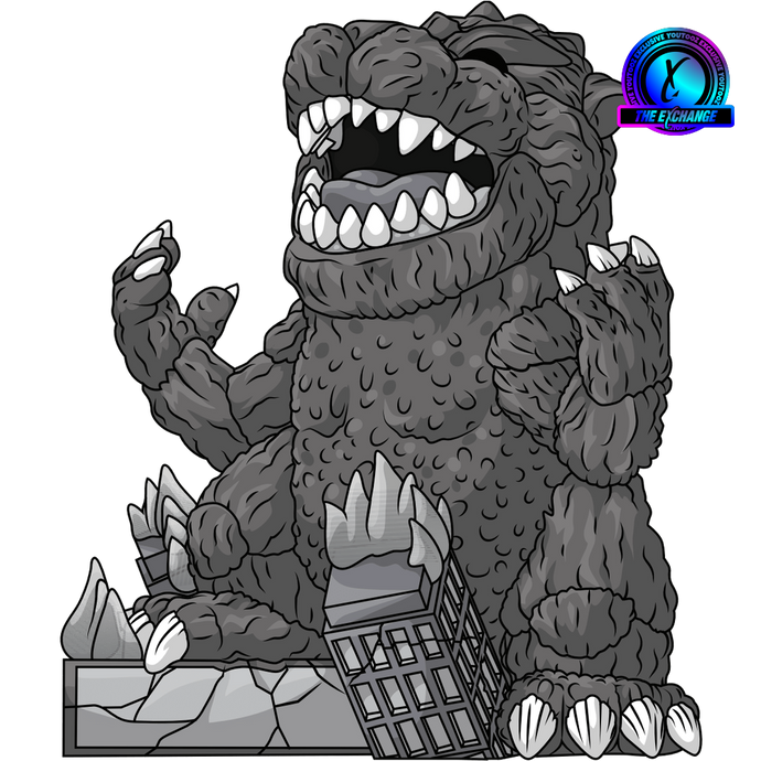 Black and White Godzilla the Destroyer Godzilla Youtooz Collectibles