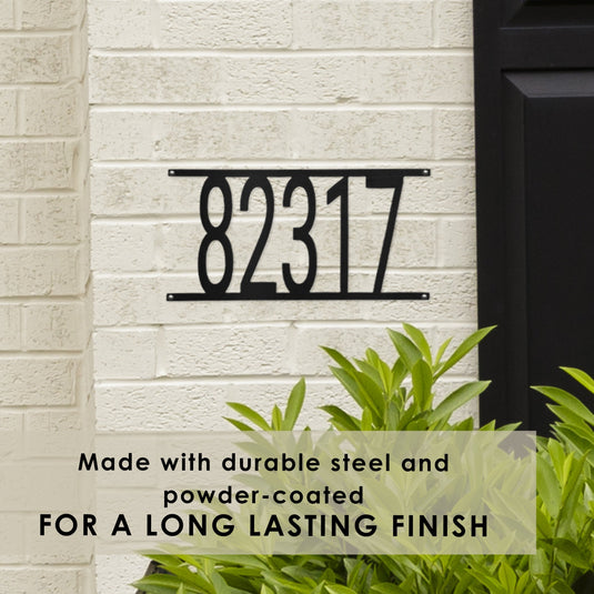 Simple Address Modern Plaque - 3 Sizes - Address Numbers for Outside General Rusted Orange Craftworks Co.