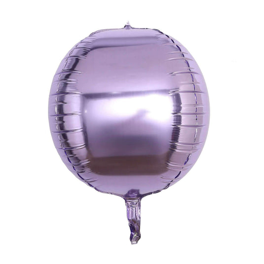 2 Pack 14" 4D Lavender Lilac Sphere Mylar Foil Helium or Air Balloons Decorations PROstorez Default Title