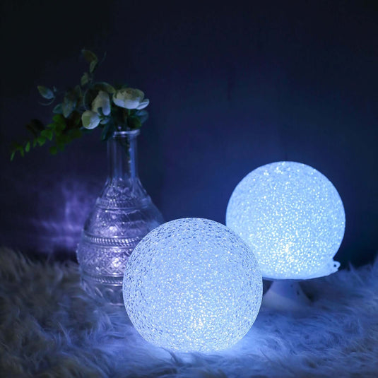 2-Pack LED Light Globes Color Changing - Battery Operated Ball Centerpieces 6" LED PROstorez Default Title