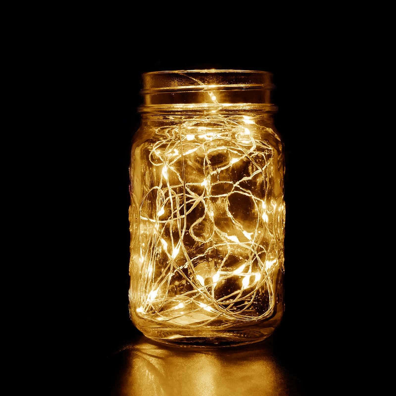 20 LED Micro Fairy String Lights Starry Bright Design Warm White - Battery Operated Party Accent 90" LED PROstorez Default Title