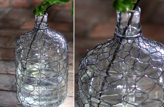 Large Chicken Wire Wrapped Bottle General PPD