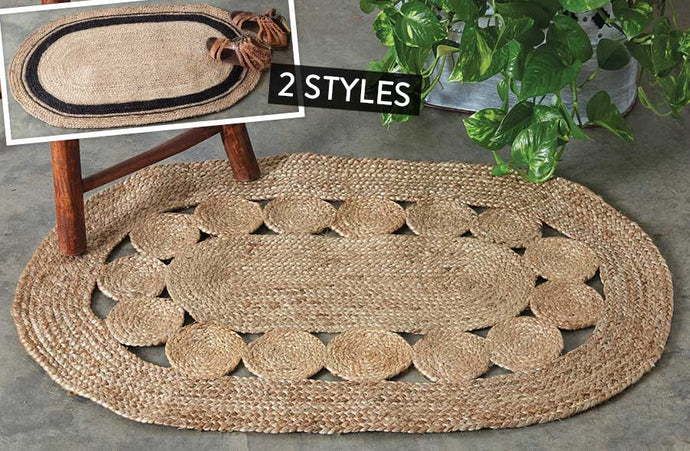 Natural Jute Accent Rug, Pick Your Style General Decor Steals