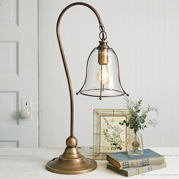 Antique Gooseneck Brass Finish Lamp Whats trending CT