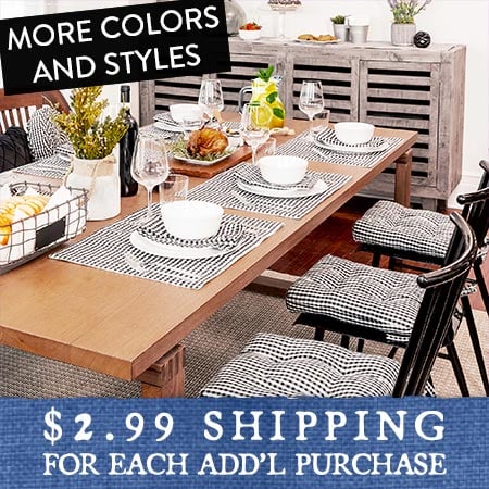 Yarn-Dyed Table Setting Linens, Pick Your Style General Decor Steals