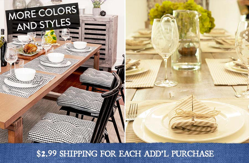 Load image into Gallery viewer, Yarn-Dyed Table Setting Linens, Pick Your Style General Decor Steals
