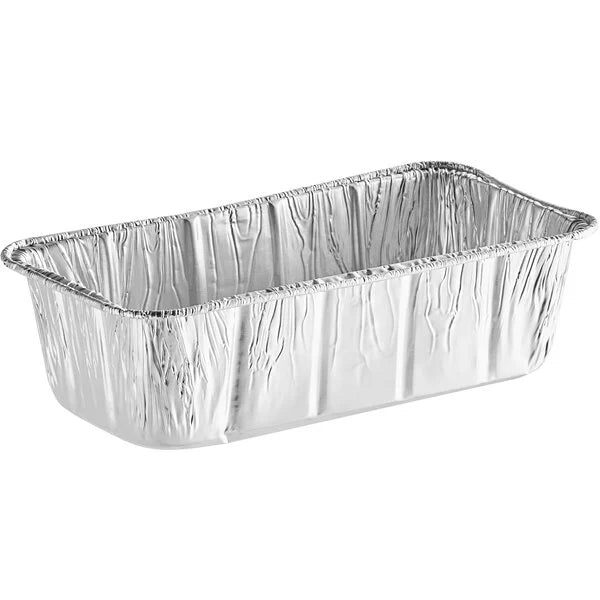 Load image into Gallery viewer, *WHOLESALE* Aluminum 2lb Rectangular Loaf Pans: Ideal for Baking | 500 CT/Case Disposable VeZee
