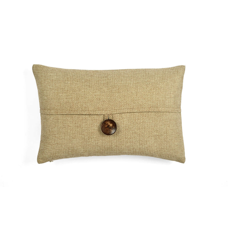 Load image into Gallery viewer, Linen Texture Woven Button Decorative Pillow Cover Collective LushDecor
