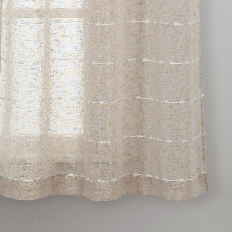 Load image into Gallery viewer, Farmhouse Textured Grommet Sheer Window Curtain Panel Set Collective LushDecor
