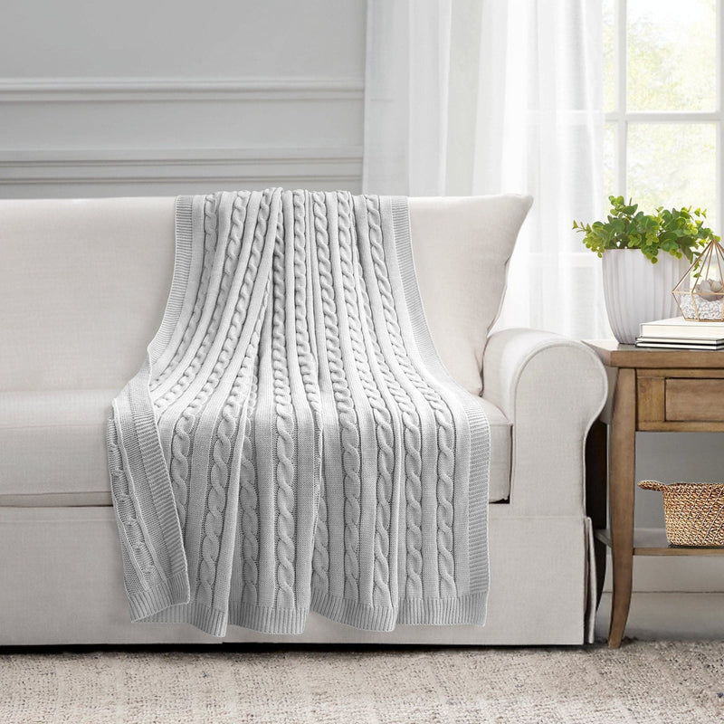 Load image into Gallery viewer, Cable Soft Knitted Throw Collective LushDecor
