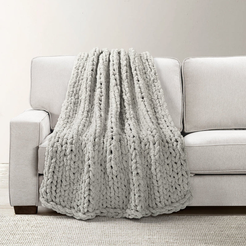 Load image into Gallery viewer, Hygge Ultra Soft Chenille Chunky Knit Throw Collective LushDecor
