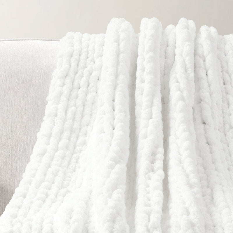 Load image into Gallery viewer, Hygge Ultra Soft Chenille Chunky Knit Throw Collective LushDecor
