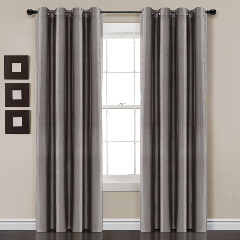 Load image into Gallery viewer, Faux Silk 100% Blackout Window Curtain Panel Collective LushDecor
