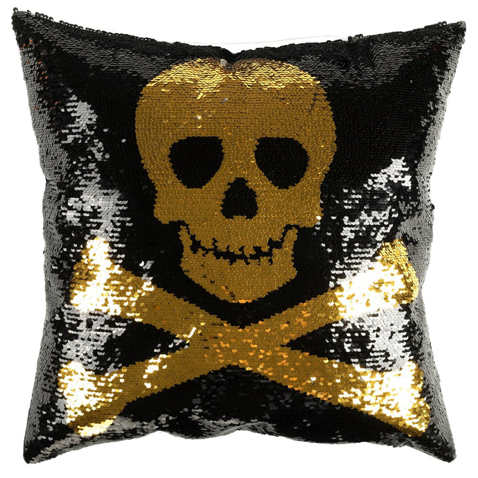 Skull And Crossbones Decorative Pillow Collective LushDecor