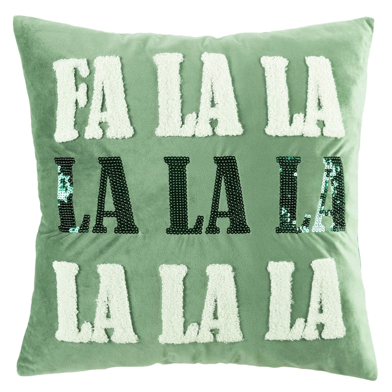 Load image into Gallery viewer, Fa La La La Decorative Pillow Collective LushDecor
