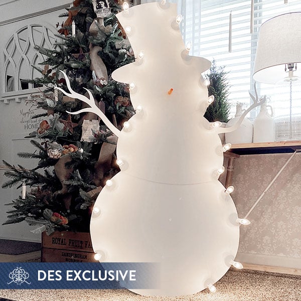 5 Foot Tall Indoor/Outdoor Snowman Silhouette General ABH