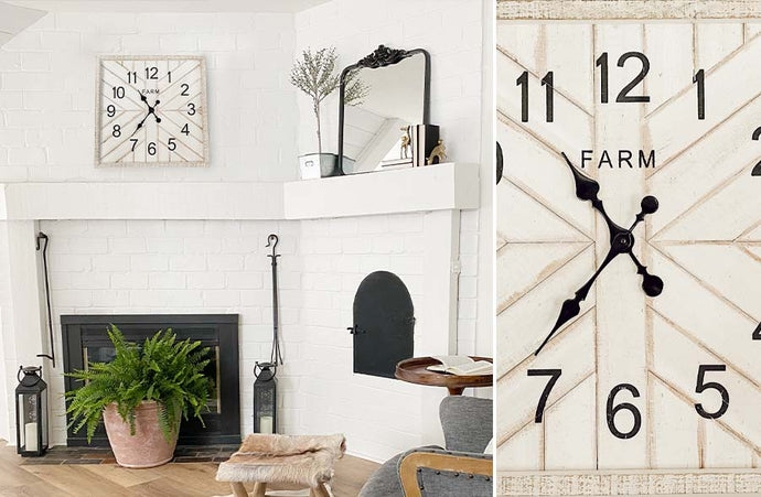 Geometric Wooden Plank Wall Clock General ABH