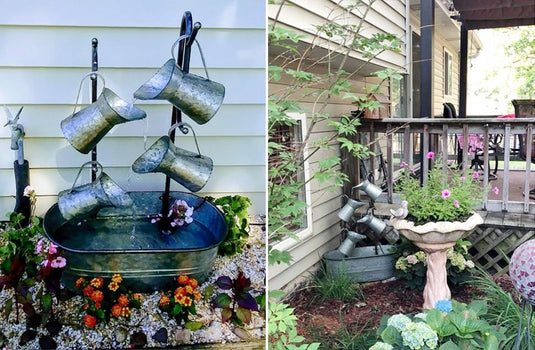 Galvanized Watering Can Fountain General UMA