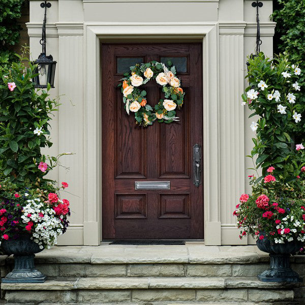 Rose and Eucalyptus Wreath General SAF