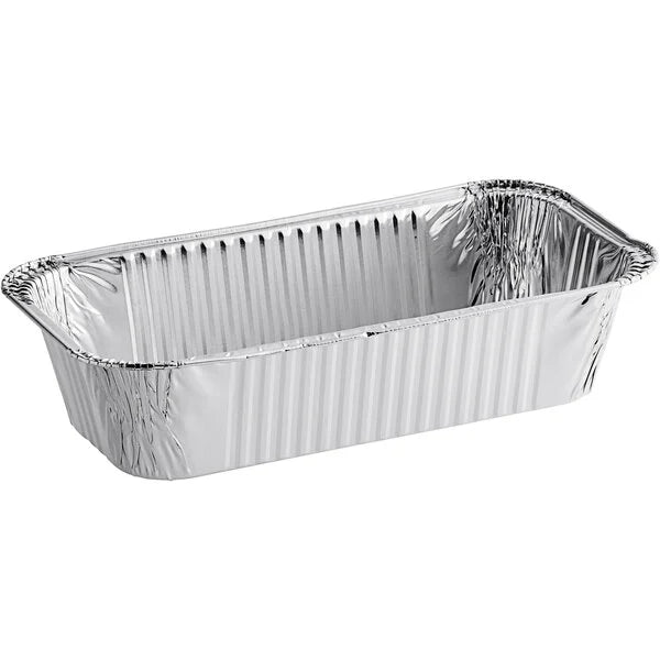 Load image into Gallery viewer, Disposable Aluminum 5lb Rectangular Loaf Pans: Ideal for Baking Disposable VeZee
