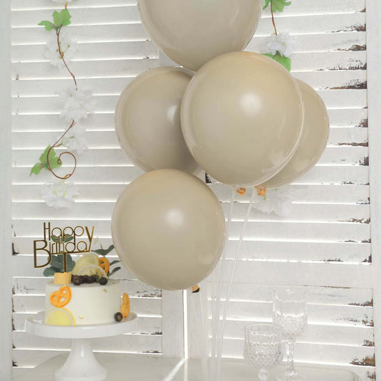 25 Pack 12" Matte Nude Double Stuffed Prepacked Latex Balloons Decorations HIER_9110 Default Title