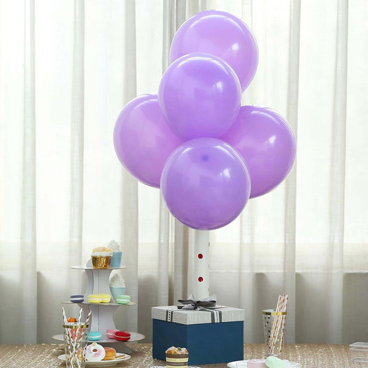 25 Pack 12" Matte Pastel Purple Helium or Air Latex Party Balloons Decorations HIER_9110 Default Title