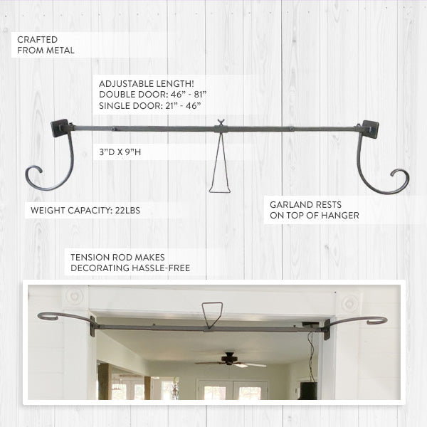 Load image into Gallery viewer, Metal Scrollwork Garland Holder, Pick Your Size General ABH
