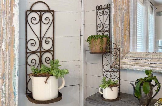 FOUND Rusted Iron Wall Sconces, Set of 2 General C&G