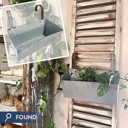 FOUND Large Galvanized Hanging Planter Trough General C&G