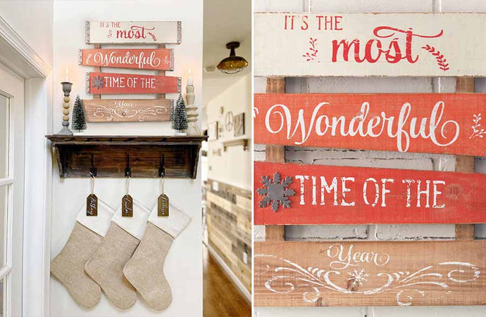 Most Wonderful Time Of The Year Wooden Planked Sign General CT