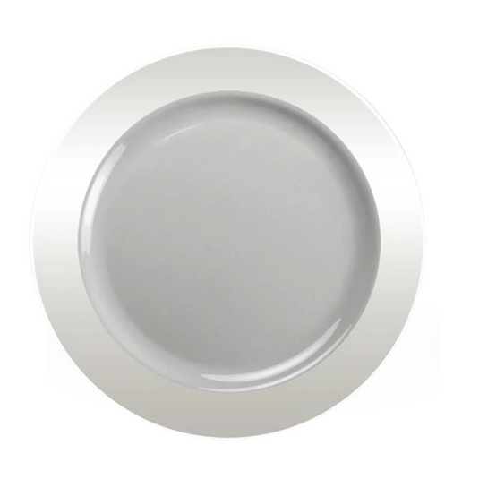 BULK Magnificence Heavy weight 9" Plastic Dinner Plate Value pack Clear Disposable Plates Lillian Tablesettings