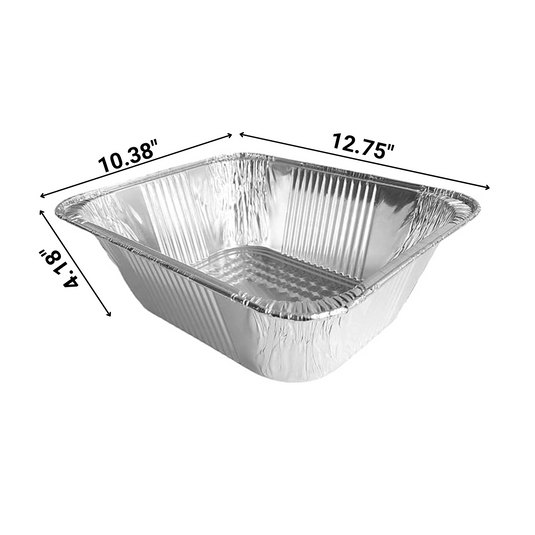 Disposable EXTRA DEEP EXTRA HEAVY Weight 9X13 Half Size Disposable Aluminum Pans Disposable VeZee