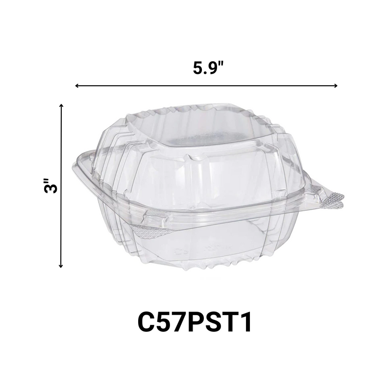 Load image into Gallery viewer, *WHOLESALE* DART Model # C57PST1| ClearSeal Hinged Lid Container | 500 ct/case Salad Containers Dart
